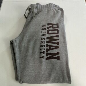 Rowan University Red Shirt Drawstring Gray Sweatpants Medium